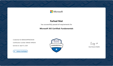 Microsoft 365 Certified : Fundamentals